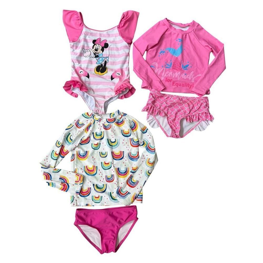 Set of 3 girls swimming suits Disney, Harper Canyon size 5
